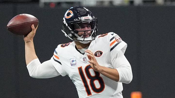 Oct 18, 2026; Atlanta, Georgia, USA;  Chicago Bears quarterback Caleb Williams (18)
