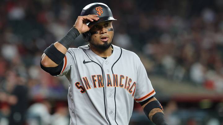 San Francisco Giants second baseman Luis Arraez. San Francisco Giants second baseman Luis Arraez.