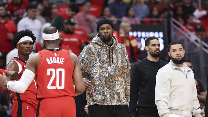 Kevin Durant missed the great majority of the Rockets’ first-round series against the Lakers
