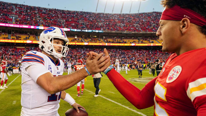 Mahomes and Allen have faced off in the playoffs three times prior to this year's meeting