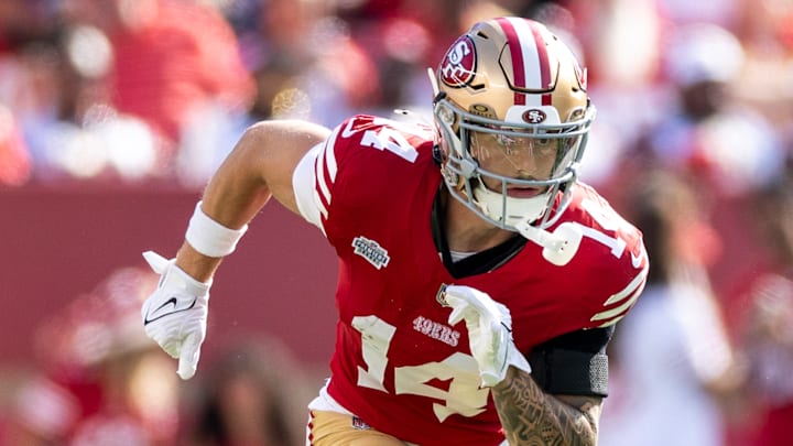San Francisco 49ers wide receiver Ricky Pearsall (14)