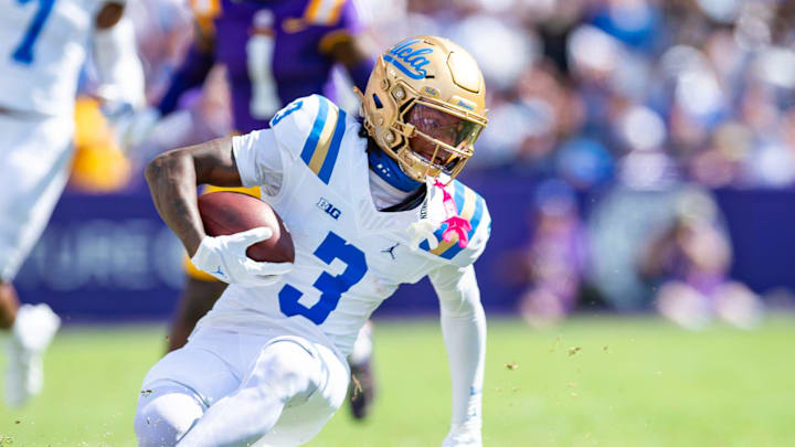 Bruins Kwazi Gilmer 3 as the LSU Tigers take on UCLA at Tiger Stadium in Baton Rouge, LA. Saturday, Sept. 21, 2024.