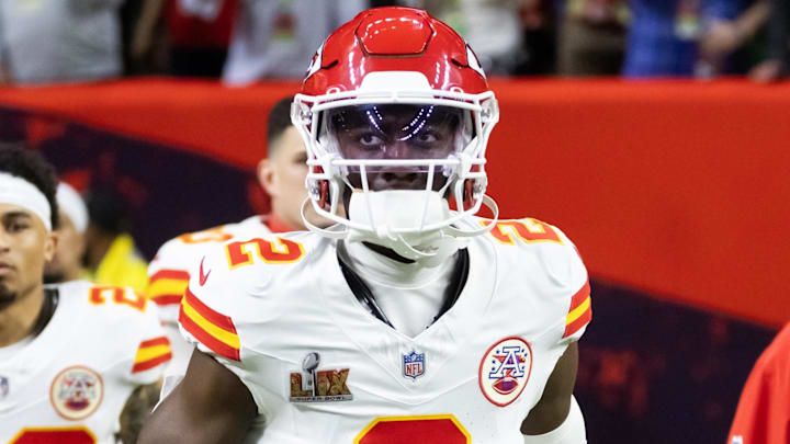 Kansas City Chiefs cornerback Joshua Williams against the Philadelphia Eagles in Super Bowl LIX at Ceasars Superdome Kansas City Chiefs cornerback Joshua Williams against the Philadelphia Eagles in Super Bowl LIX at Ceasars Superdome