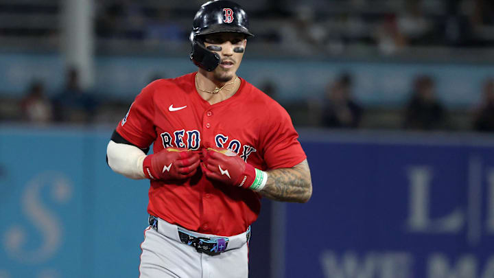 Sep 19, 2025; Tampa, Florida, USA; Boston Red Sox outfielder Jarren Duran (16) rounds the bases after hitting a two-run home run during the seventh inning against the Tampa Bay Rays at George M. Steinbrenner Field. Mandatory Credit: Kim Klement Neitzel-Imagn Images Sep 19, 2025; Tampa, Florida, USA; Boston Red Sox outfielder Jarren Duran (16) rounds the bases after hitting a two-run home run during the seventh inning against the Tampa Bay Rays at George M. Steinbrenner Field. Mandatory Credit: Kim Klement Neitzel-Imagn Images