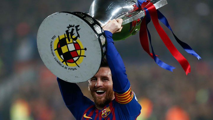 Hoje no Paris Saint-Germain, Messi marcou o gol do título do Barcelona na LaLiga 2018/19
