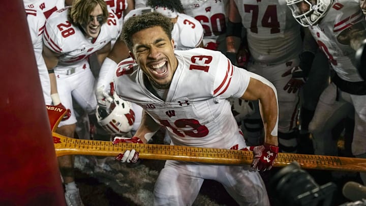 Former Wisconsin Badgers wide receiver Chimere Dike (13) was voted to the NFL Pro Bowl as a starter for his work as a kick returner during his rookie season.
