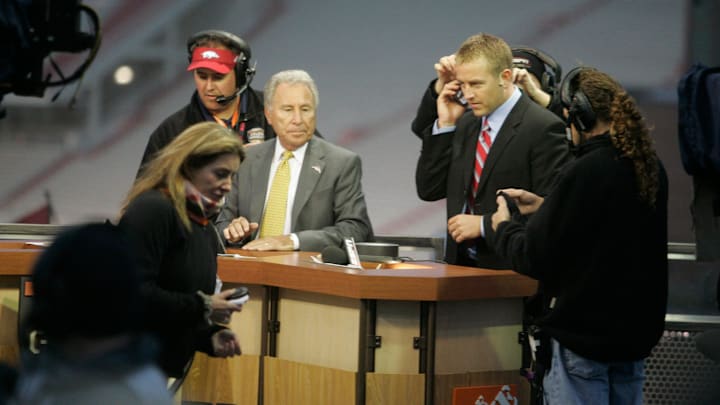 ESPN College GameDay is a weekly television program that airs during the college football season. The hosts are Kirk Herbstreit, Lee Corso, and Chris Fowler. The production was in Fayetteville, Arkansas Nov. 12 for the Arkansas/Tennessee game.
