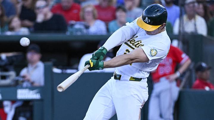 Tyler Soderstrom and the A's are home underdogs against the Rays. Tyler Soderstrom and the A's are home underdogs against the Rays.