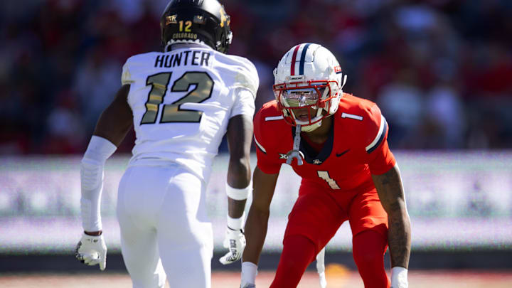 Arizona cornerback Tacario Davis line up against 2024 Heisman Trophy winner Travis Hunter of Colorado.