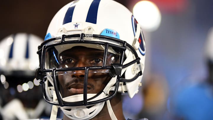 Oct 27, 2016; Nashville, TN, USA; Tennessee Titans cornerback Jason McCourty (30) takes the field prior to the game against the Jacksonville Jaguars at Nissan Stadium. Mandatory Credit: Christopher Hanewinckel-Imagn Images Oct 27, 2016; Nashville, TN, USA; Tennessee Titans cornerback Jason McCourty (30) takes the field prior to the game against the Jacksonville Jaguars at Nissan Stadium. Mandatory Credit: Christopher Hanewinckel-Imagn Images