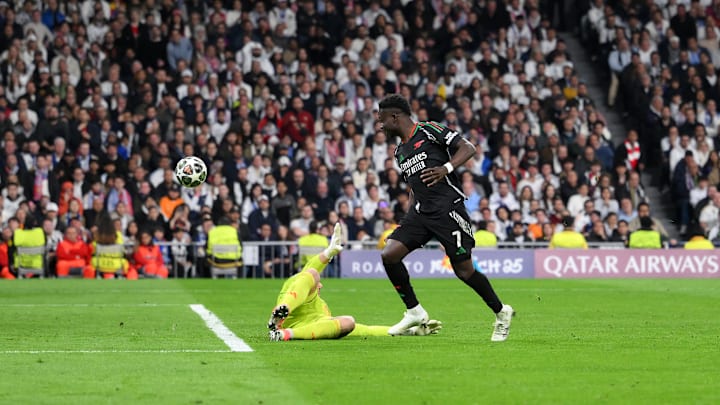 Bukayo Saka atoned for an earlier penalty miss on Wednesday night