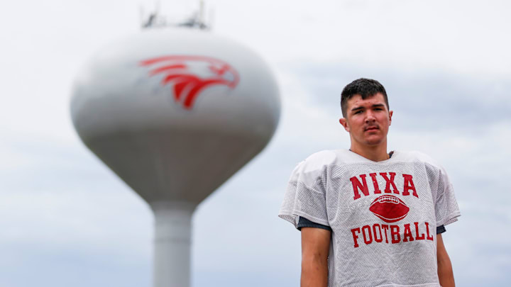 Nixa High School freshman Jackson Cantwell is a 6-foot-8 multi-sport athlete and has already scored a 33 on the ACT.

Tnixa Football00009