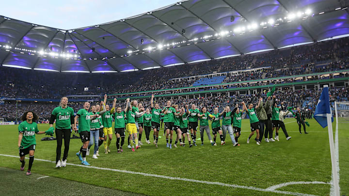 Die Werder-Frauen jubeln über den Finaleinzug