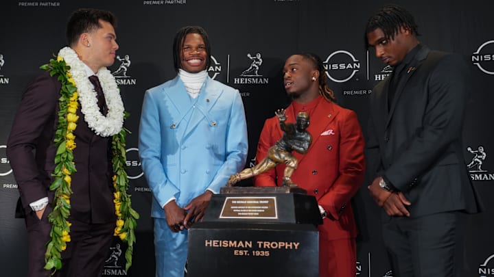 Travis Hunter captured the Heisman Trophy Saturday night. Travis Hunter captured the Heisman Trophy Saturday night.