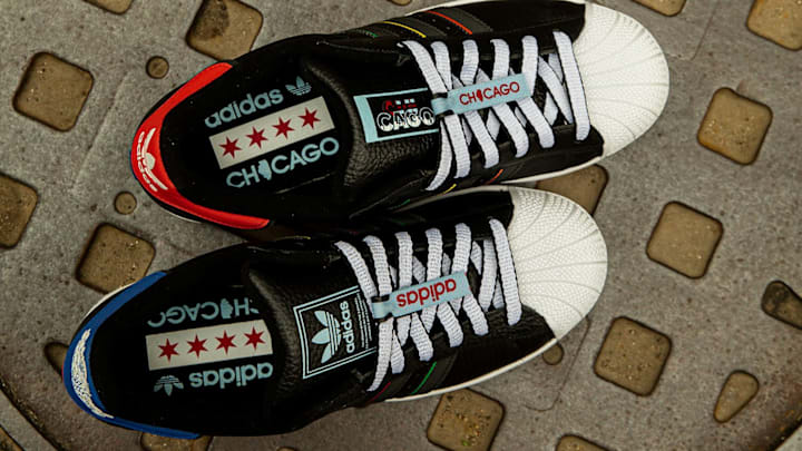 The adidas x DTLR Chicago Superstar. The adidas x DTLR Chicago Superstar.