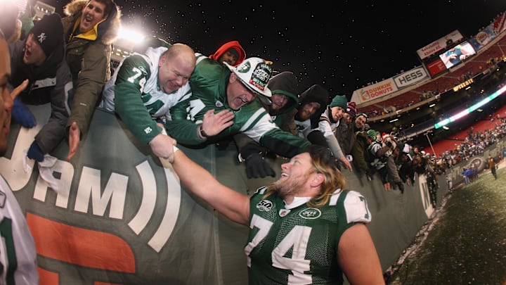 Former New York Jets center Nick Mangold Former New York Jets center Nick Mangold