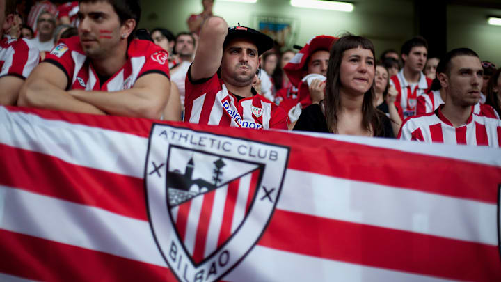 Fans of Athletic Bilbao Watching the Europa League Final