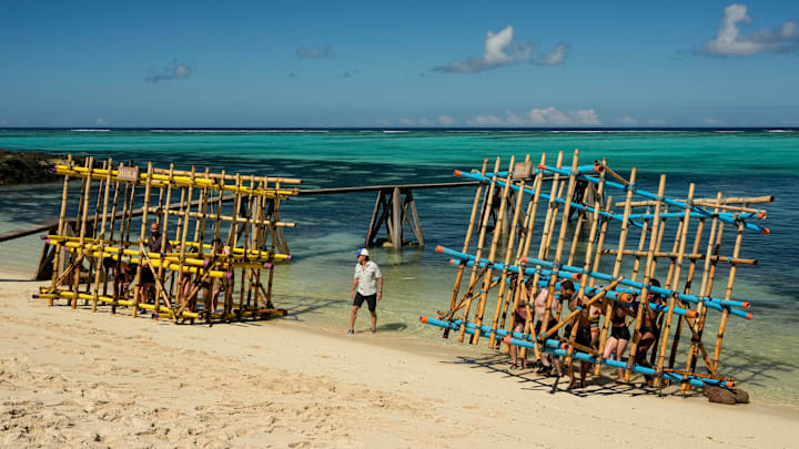 “I’m a Wolf, Baby” – One castaway’s scheming gets them into hot water when their tribe realizes the same conversation has been repeated to each of them. Two castaways are sent on a grueling journey. Then, one castaway’s series of missteps leaves one of their tribemates hungry for revenge, on SURVIVOR, Wednesday, Oct. 22. Pictured (L-R): Jeff Probst. Photo: Robert Voets/CBS ©2025 CBS Broadcasting, Inc. All Rights Reserved. “I’m a Wolf, Baby” – One castaway’s scheming gets them into hot water when their tribe realizes the same conversation has been repeated to each of them. Two castaways are sent on a grueling journey. Then, one castaway’s series of missteps leaves one of their tribemates hungry for revenge, on SURVIVOR, Wednesday, Oct. 22. Pictured (L-R): Jeff Probst. Photo: Robert Voets/CBS ©2025 CBS Broadcasting, Inc. All Rights Reserved.