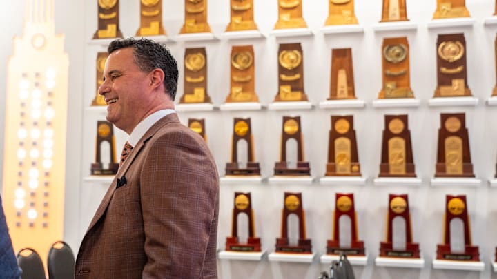 The University of Texas announces Sean Miller as their new men's basketball coach Tuesday, March 25, 2025.