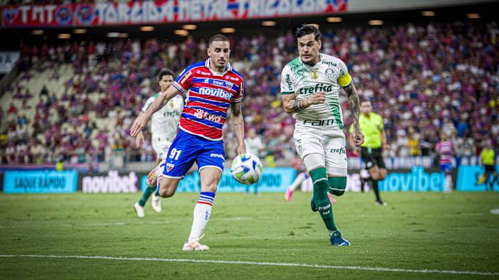 Thiago Galhardo, atacante do Fortaleza, foi um dos destaques da partida