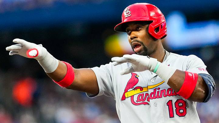 Jul 31, 2026; Toronto, Ontario, CAN; St. Louis Cardinals right fielder Jordan Walker (18) celebrates hitting a single to drive in a run against the Toronto Blue Jays during the fifth inning at Rogers Centre. Mandatory Credit: Kevin Sousa-Imagn Images Jul 31, 2026; Toronto, Ontario, CAN; St. Louis Cardinals right fielder Jordan Walker (18) celebrates hitting a single to drive in a run against the Toronto Blue Jays during the fifth inning at Rogers Centre. Mandatory Credit: Kevin Sousa-Imagn Images