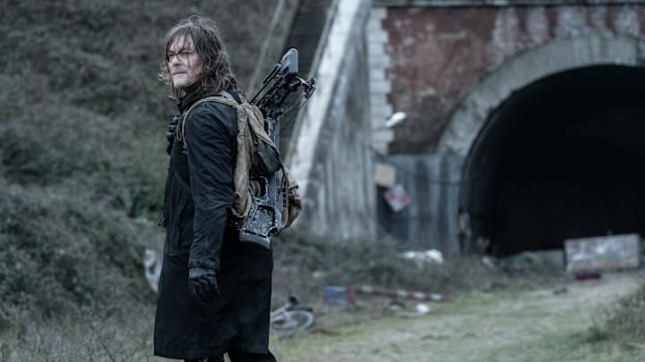 Norman Reedus as Daryl Dixon - The Walking Dead: Daryl Dixon _ Season 2 - Photo Credit: Stéphanie Branchu/AMC