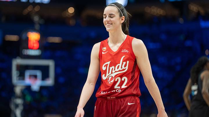 Aug 2, 2026; Minneapolis, Minnesota, USA; Indiana Fever guard Caitlin Clark (22) reacts to a play against the Minnesota Lynx in the second quarter at Target Center. Mandatory Credit: Matt Blewett-Imagn Images Aug 2, 2026; Minneapolis, Minnesota, USA; Indiana Fever guard Caitlin Clark (22) reacts to a play against the Minnesota Lynx in the second quarter at Target Center. Mandatory Credit: Matt Blewett-Imagn Images