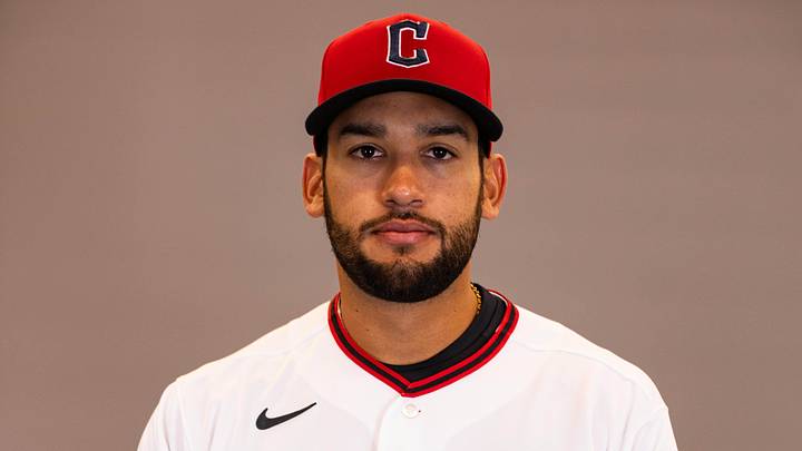 Feb 19, 2026; Goodyear, AZ, USA; Cleveland Guardians pitcher Daniel Espino (66) during media day in Goodyear. Mandatory Credit: Arianna Grainey-Imagn Images Feb 19, 2026; Goodyear, AZ, USA; Cleveland Guardians pitcher Daniel Espino (66) during media day in Goodyear. Mandatory Credit: Arianna Grainey-Imagn Images