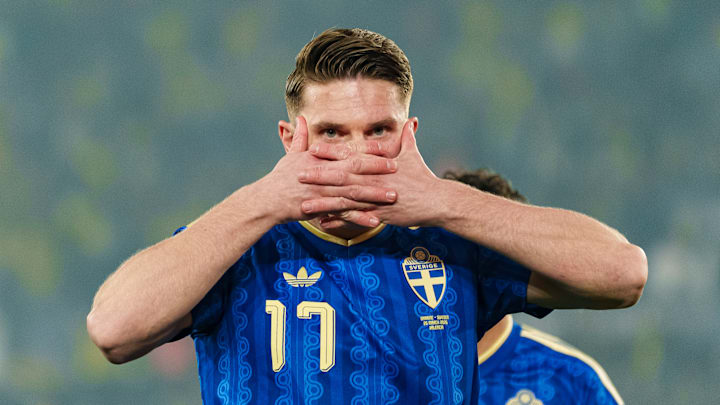 Gyökeres foi peça-chave na classificação da Suécia à Copa do Mundo