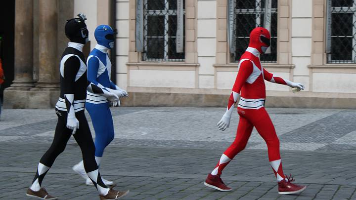 Power Rangers - Old Town Square - Prague, Czech Republic