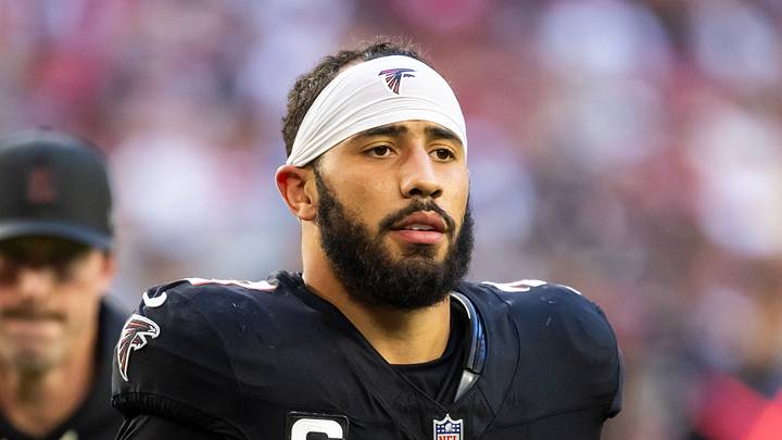 Dec 21, 2025; Glendale, Arizona, USA; Atlanta Falcons safety Jessie Bates III (3) against the Arizona Cardinals at State Farm Stadium. Mandatory Credit: Mark J. Rebilas-Imagn Images Dec 21, 2025; Glendale, Arizona, USA; Atlanta Falcons safety Jessie Bates III (3) against the Arizona Cardinals at State Farm Stadium. Mandatory Credit: Mark J. Rebilas-Imagn Images
