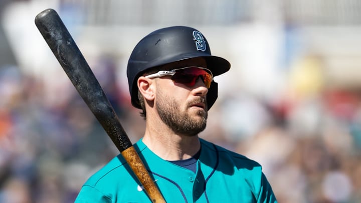 Patrick Wisdom against the Kansas City Royals during a spring training game at Surprise Stadium. Patrick Wisdom against the Kansas City Royals during a spring training game at Surprise Stadium.