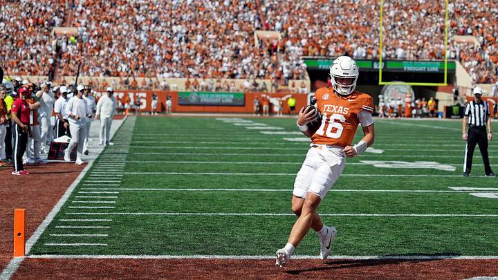 Sep 13, 2025; Austin, Texas, USA; Texas Longhorns quarterback Arch Manning