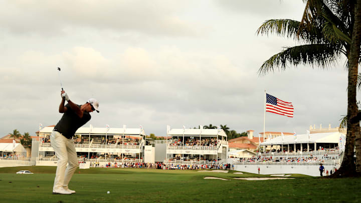 Adam Scott won the last time the PGA Tour played at Doral, in 2016. The Tour is back this week for the Cadillac Championship.