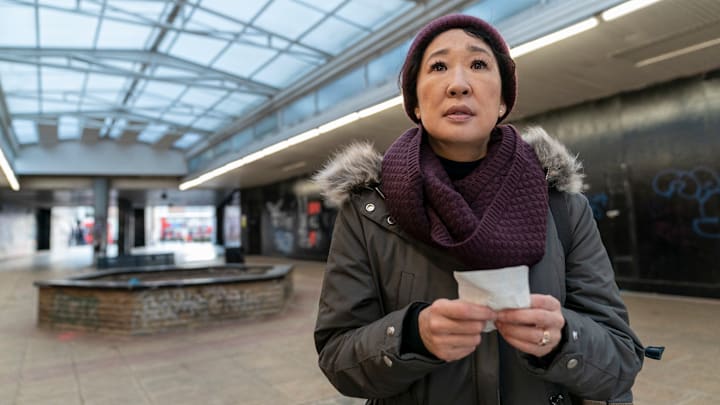 Sandra Oh as Eve Polastri - Killing Eve _ Season 3, Episode 8 - Photo Credit: Laura Radford/BBCAmerica/Sid Gentle