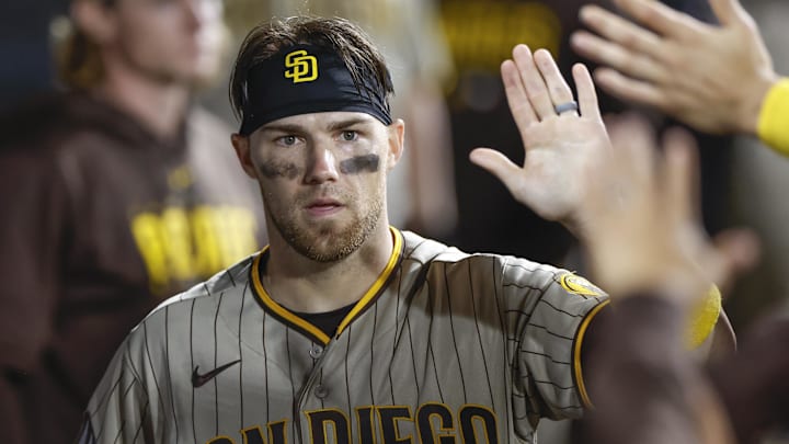 San Diego Padres catcher Brett Sullivan (29) celebrates