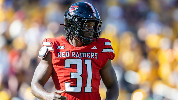Texas Tech Red Raiders linebacker David Bailey against the Arizona State Sun Devils at Mountain America Stadium. 