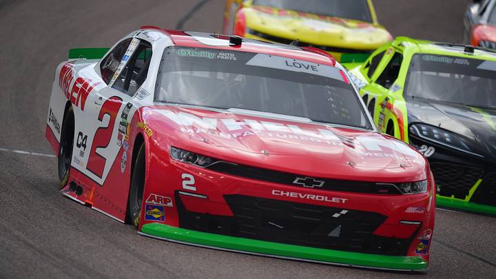 Richard Childress Racing driver Jesse Love (2) during the Timberland Pro 200 at Phoenix Raceway. Gary A. Vasquez-Imagn Images Richard Childress Racing driver Jesse Love (2) during the Timberland Pro 200 at Phoenix Raceway. Gary A. Vasquez-Imagn Images