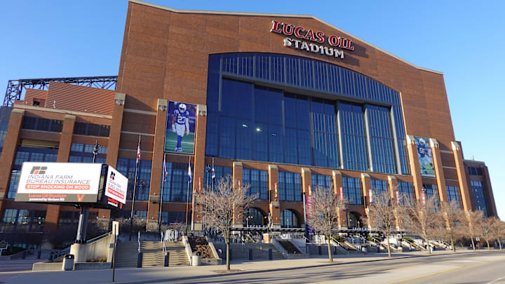 A general overall view of Lucas Oil Stadium, the home of the Indianapolis Colts and site of the 2026 NFL Scouting Combine. 