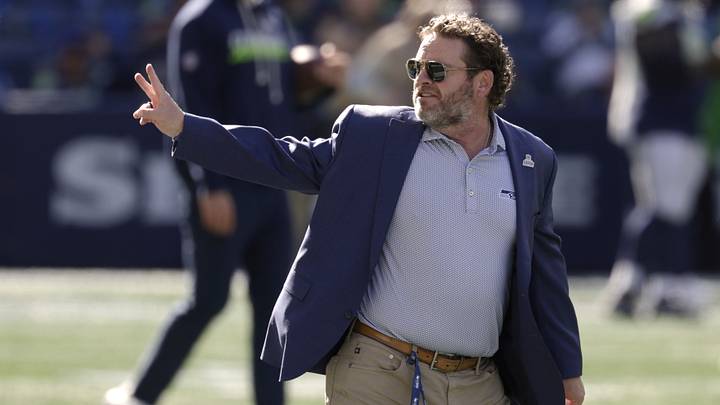 Seattle Seahawks general manager John Schneider looks on before a game against the San Francisco 49ers. Seattle Seahawks general manager John Schneider looks on before a game against the San Francisco 49ers.