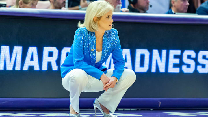 Tigers Head Coach Kim Mulkey, LSU Tigers take on Florida State in the second round of the NCAA Womens Basketball Tournament in Baton Rouge, LA. Monday, March 24, 2025.