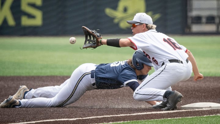 Thurston’s Connor Molony, the 2023 Class 5A pitcher of the year, played primarily first base last season after injuring his right arm in his first start of the season.