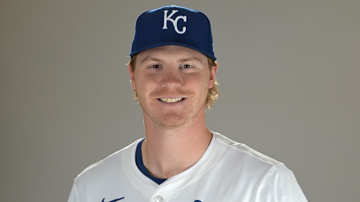 Feb 19, 2025; Surprise, AZ, USA; Kansas City Royals relief pitcher Eric Cerantola (87) poses for a photo during media day at Camelback Ranch. Mandatory Credit: Jayne Kamin-Oncea-Imagn Images Feb 19, 2025; Surprise, AZ, USA; Kansas City Royals relief pitcher Eric Cerantola (87) poses for a photo during media day at Camelback Ranch. Mandatory Credit: Jayne Kamin-Oncea-Imagn Images