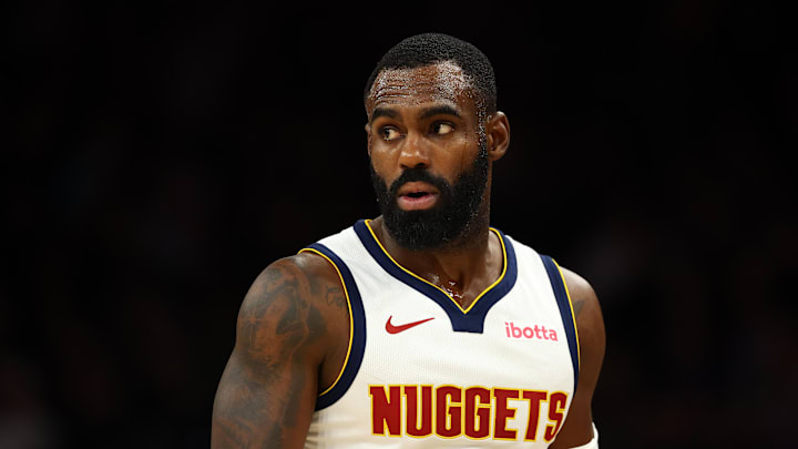 Nov 29, 2025; Phoenix, Arizona, USA; Denver Nuggets guard Tim Hardaway Jr. (10) against the Phoenix Suns at the Mortgage Matchup Center. Nov 29, 2025; Phoenix, Arizona, USA; Denver Nuggets guard Tim Hardaway Jr. (10) against the Phoenix Suns at the Mortgage Matchup Center.