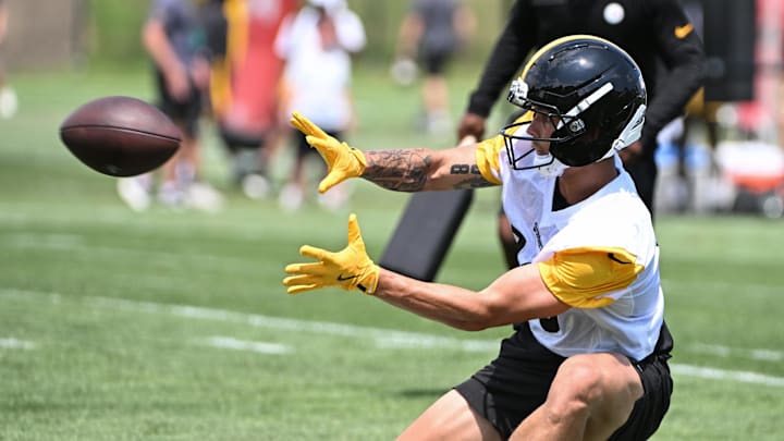 Roman Wilson WR Pittsburgh Steelers. Mandatory Credit: Barry Reeger-Imagn Images