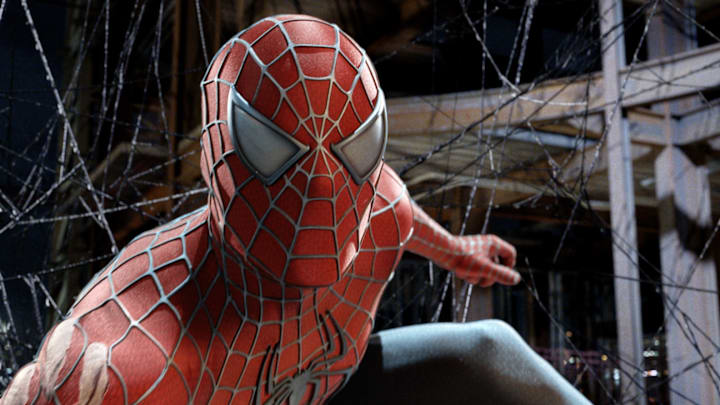 Tobey Maguire as Peter Parker / Spider-Man in Sam Raimi's Spider-Man 3. Image Courtesy of Fathom Entertainment.