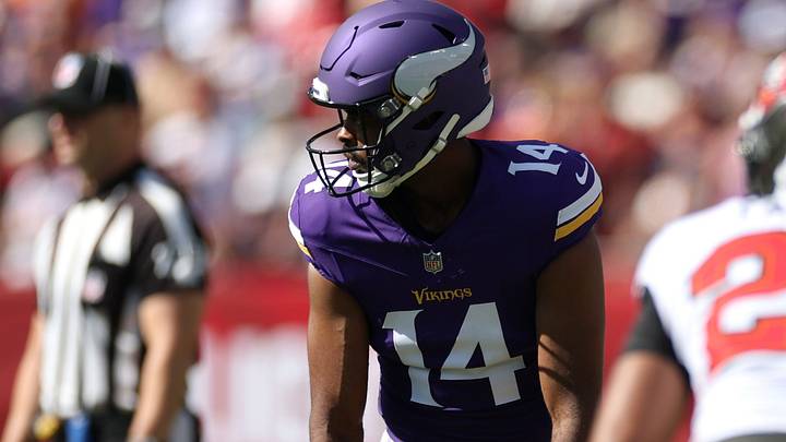 One potential trade target could help alleviate the headache that the Vikings' Jauan Jennings situation is causing. One potential trade target could help alleviate the headache that the Vikings' Jauan Jennings situation is causing.
