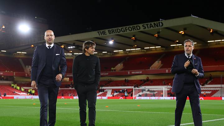 Paratici (far right) has spoken on Conte's exit Paratici (far right) has spoken on Conte's exit