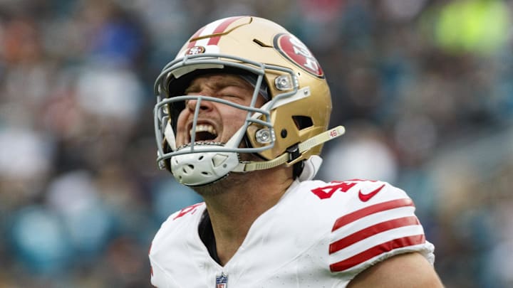 San Francisco 49ers long snapper Taybor Pepper (46)