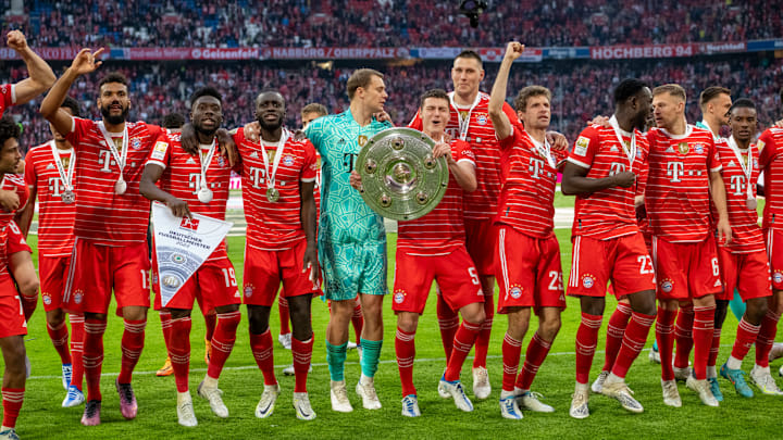 Bayern Munich paraded the Meisterschale after their 2-2 with Stuttgart last time out